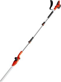 Ukoke 40V Cordless Pole Hedge Trimmer - 18-Inch Dual-Action Blades, Adjustable Head Angle, 3-Position Pivot Head, 0.8-Inch
