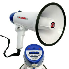 5Core Megaphone Bullhorn Speaker 20W Bull Horn Battery Power Cheer Megafono 300 Meters Range Loudspeaker W Siren Recording Ergonomic Handle for Coache