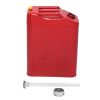 20L Standard Cold-rolled Plate Petrol Diesel Can Gasoline Bucket with Oil Pipe Red