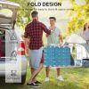 Outsunny Set of 2 Patio Folding Chairs, Classic Outdoor Camping Chairs, Portable Lawn Chairs for Camping, Garden, Pool, Beach, Backyard w/ Armrests, B