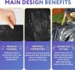 Roll of Polyethylene Tarp 28ft x 100ft. Heavy Duty Black Low Density Bags. Thickness 6 mil. Poly Tarp Cover for Storing and Transporting. Plastic Shee
