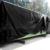 Roll of Polyethylene Tarp 28ft x 100ft. Heavy Duty Black Low Density Bags. Thickness 6 mil. Poly Tarp Cover for Storing and Transporting. Plastic Shee