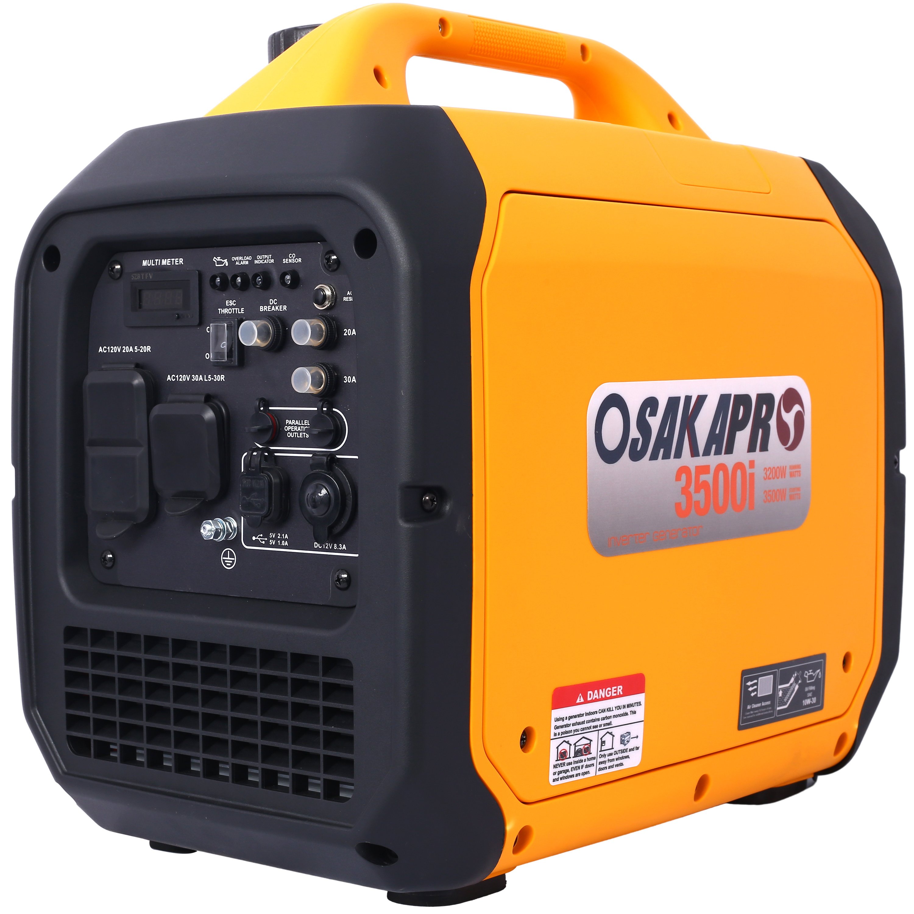 3500 Watt Portable Inverter Generator Gas Powered, EPA Compliant with CO SENSOR, Compact and Lightweight for Home Backup Power, Outdoor Camping 3500 Watt Portable Inverter Generator Gas Powered, EPA Compliant with CO SENSOR, Compact and Lightweight for Home Backup Power, Outdoor Camping