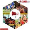 5Core Megaphone Bullhorn Speaker 30W Bull Horn Rechargeable Mini Cheer Megafono 800 Yards Range Loudspeaker W Siren Recording Ergonomic Handle for Coa