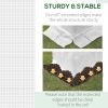 9.8' x 6.6' x 6.6' Plastic Greenhouse Cover Replacement, Heavy Duty Waterproof Tarp for Hoop House, Sheeting with 6 Windows, Door & Reinforcement Grid