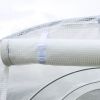 9.8' x 6.6' x 6.6' Plastic Greenhouse Cover Replacement, Heavy Duty Waterproof Tarp for Hoop House, Sheeting with 6 Windows, Door & Reinforcement Grid