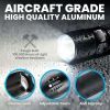 Taclight Tac Flashlight with 5 Modes Zoom 40X Brighter High Lumens Weather Proof Flashlight As Seen on TV