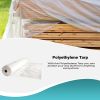 Roll of Polyethylene Tarp 12ft x 400ft. Clear Low Density Bags. 1 mil Ultra Thin Design. Plastic Bags for Storing and Transporting. Ideal for Industri