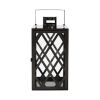 LantFarnsworth Stainless Steel Outdoor 14" Lantern, Black