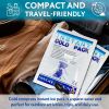 Instant Cold Packs for Injuries Disposable 6 x 8 Inch. 10 Pack Instant Cold Pack. Compact Instant Ice Pack Disposable. Leakproof First Aid Ice Packs I