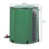 50gal PVC With Scale Rain Bucket Green