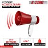 5Core Megaphone Bullhorn Speaker 30W Bull Horn Rechargeable Mini Cheer Megafono 800 Yards Range Loudspeaker W Siren Recording Ergonomic Handle for Coa