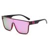 Square Sunglasses Fashion Sun Glasses Men One Piece Sunglass Mountaineering Colorful Shades Male Luxry Brand UV400 Eyewear