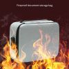 1pc Multi-function Document Holder, Household Waterproof And Fireproof Passport Document Card Holder, Multi-layer Document Storage Box