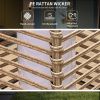 Outsunny Solar Floor Lamp, Outdoor Rattan Garden Lantern Pathway Light & Decorative Driveway Lighting with Auto On/Off LED Lights for Porch, Yard, Law